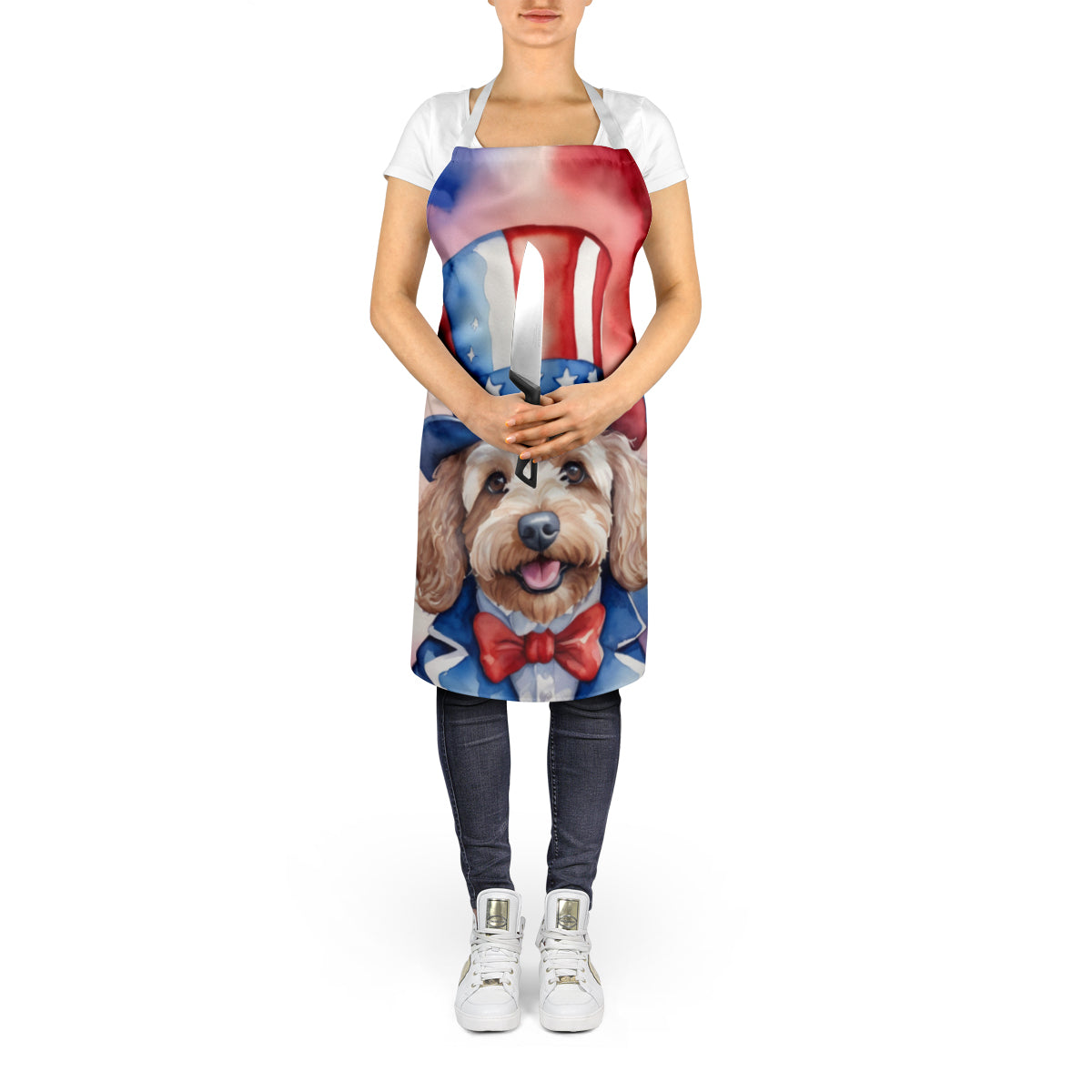 Cockapoo Patriotic American Apron