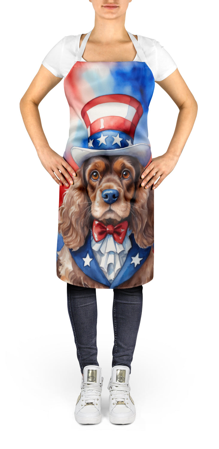 Cocker Spaniel Patriotic American Apron