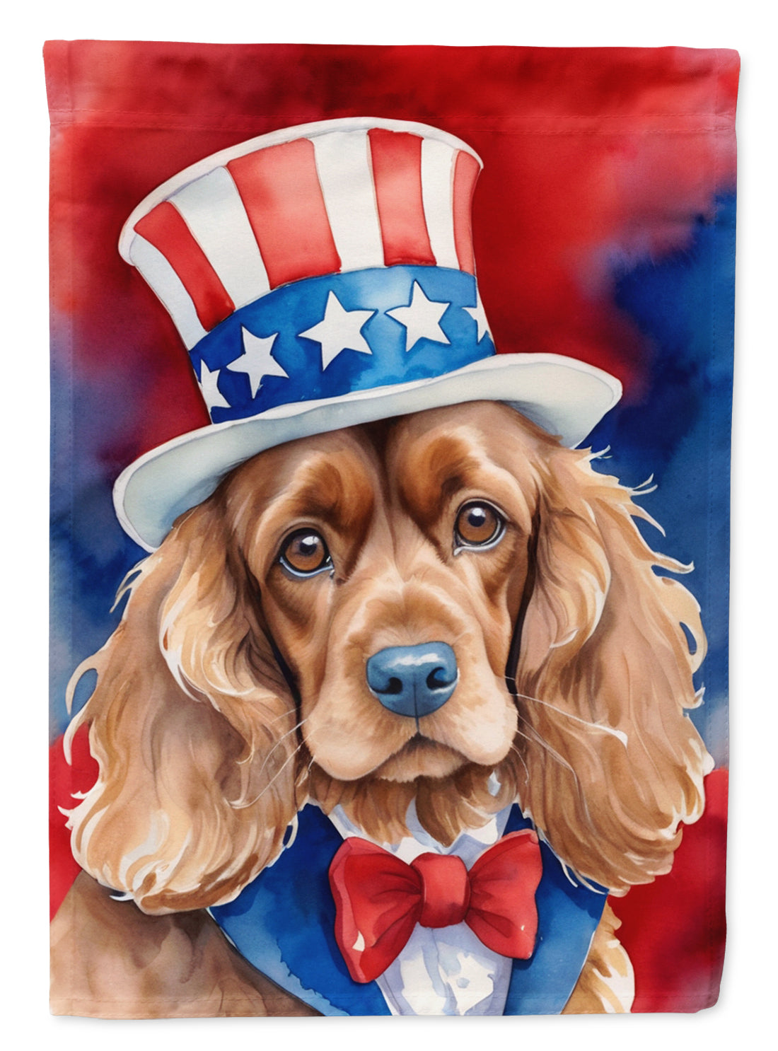 Buy this Cocker Spaniel Patriotic American House Flag