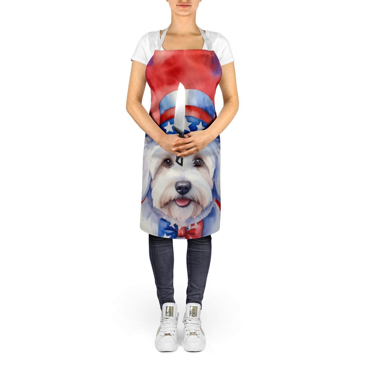 Coton de Tulear Patriotic American Apron