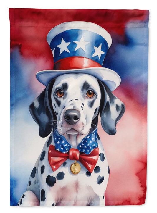 Buy this Dalmatian Patriotic American Garden Flag