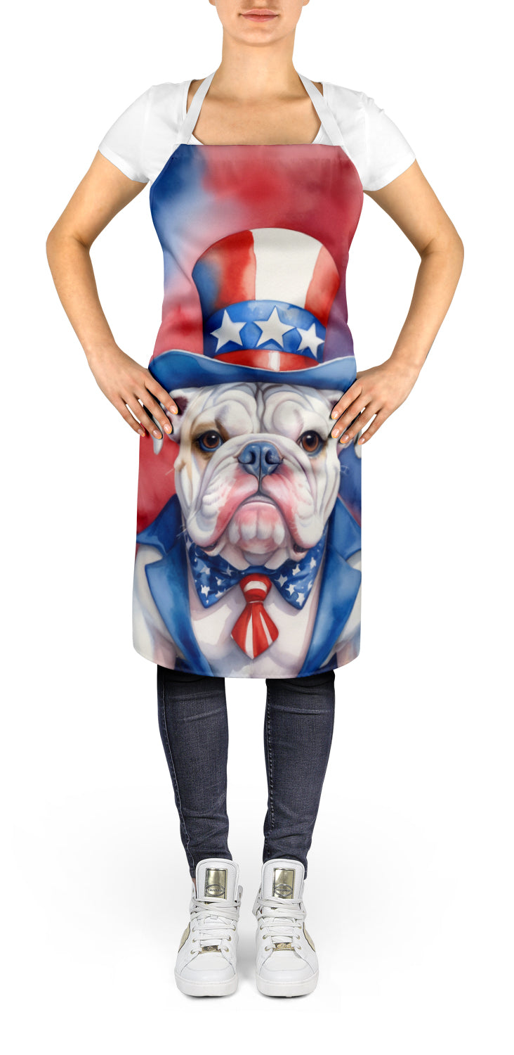 English Bulldog Patriotic American Apron