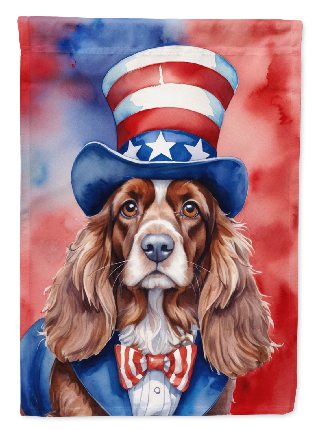 Buy this English Cocker Spaniel Patriotic American House Flag