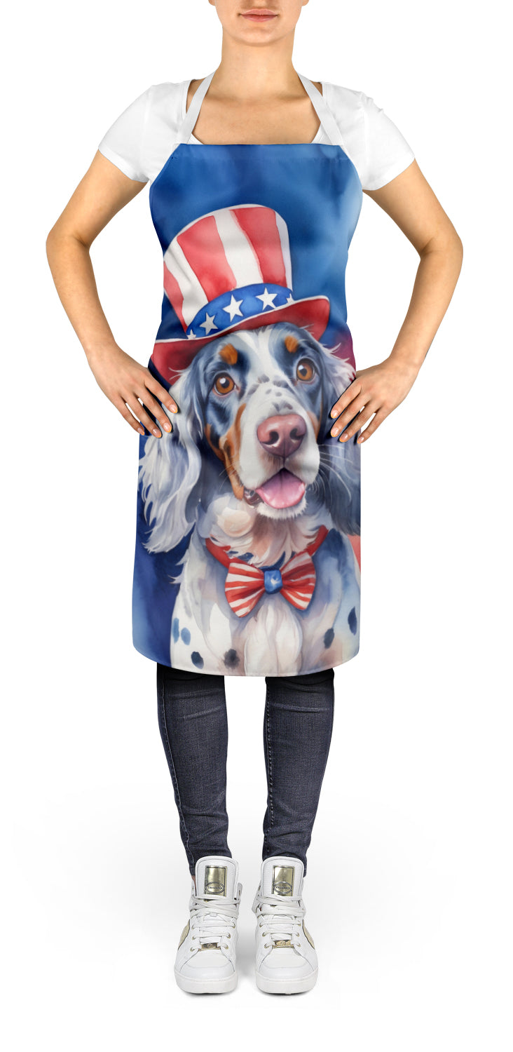 English Setter Patriotic American Apron