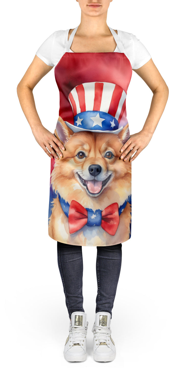 Finnish Spitz Patriotic American Apron