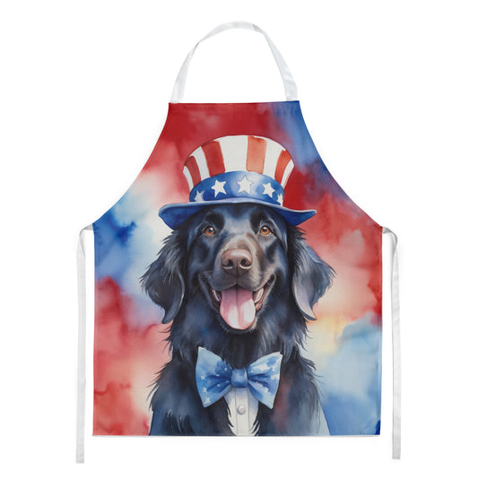 Buy this Flat-Coated Retriever Patriotic American Apron