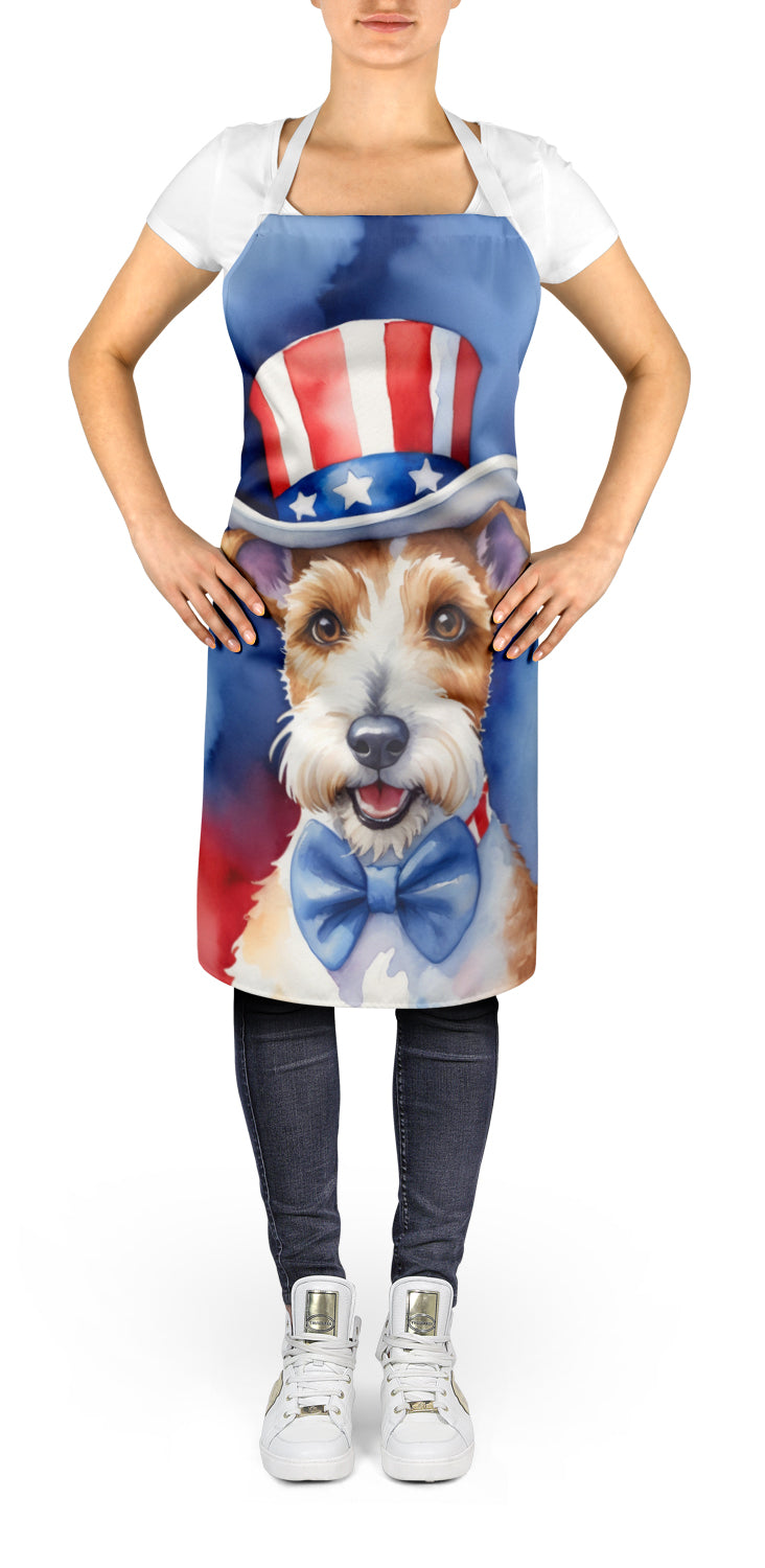 Fox Terrier Patriotic American Apron