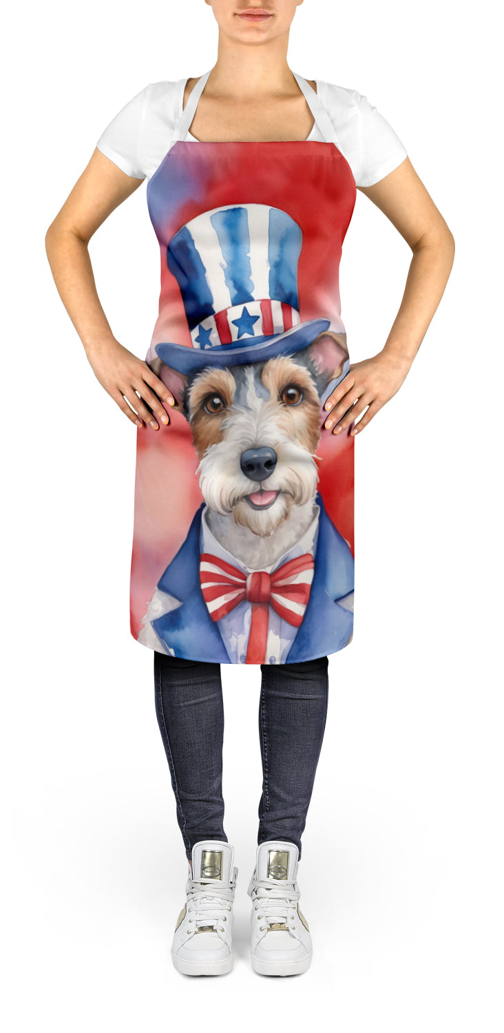 Fox Terrier Patriotic American Apron