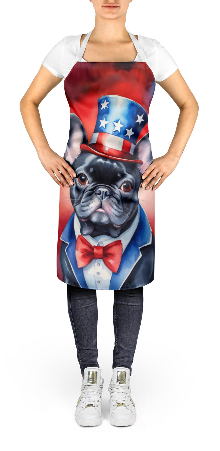 French Bulldog Patriotic American Apron