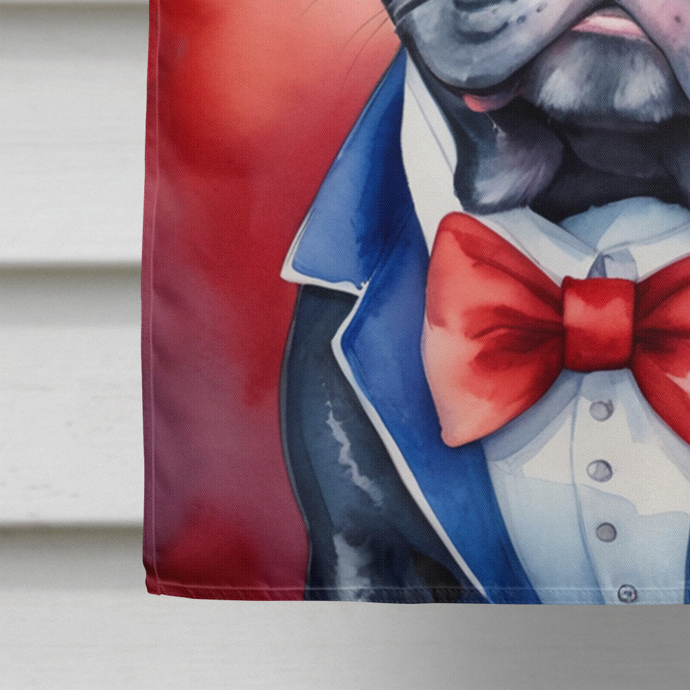 French Bulldog Patriotic American House Flag