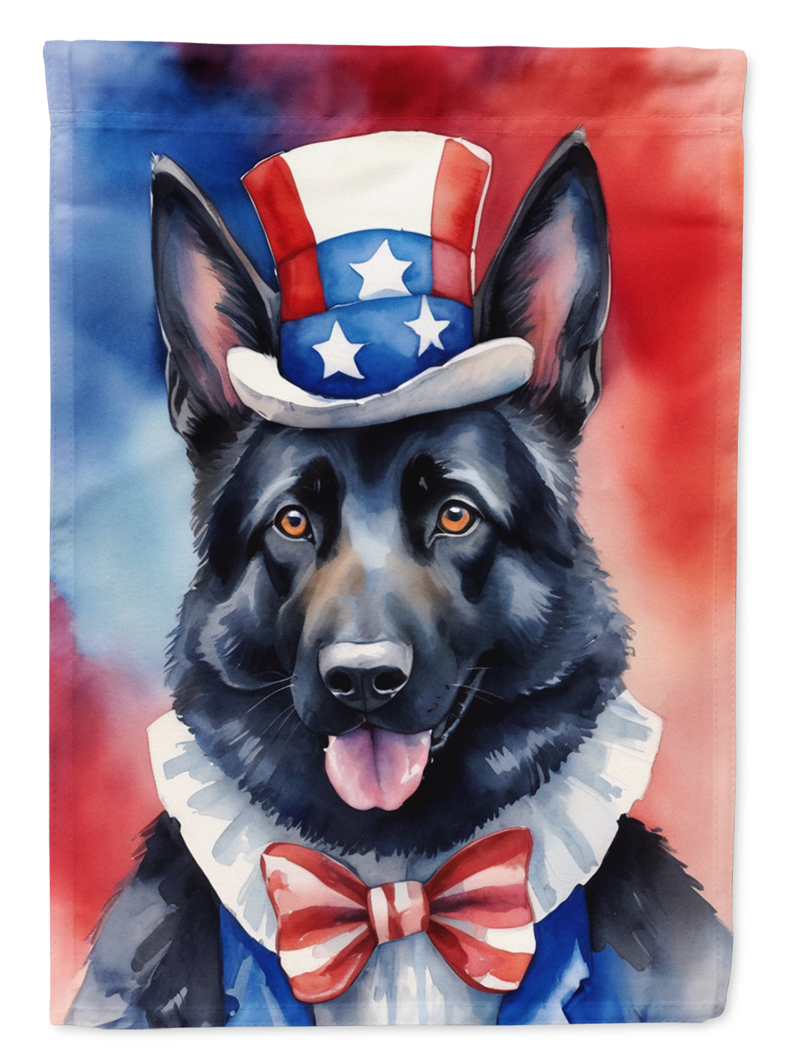 Buy this German Shepherd Patriotic American House Flag