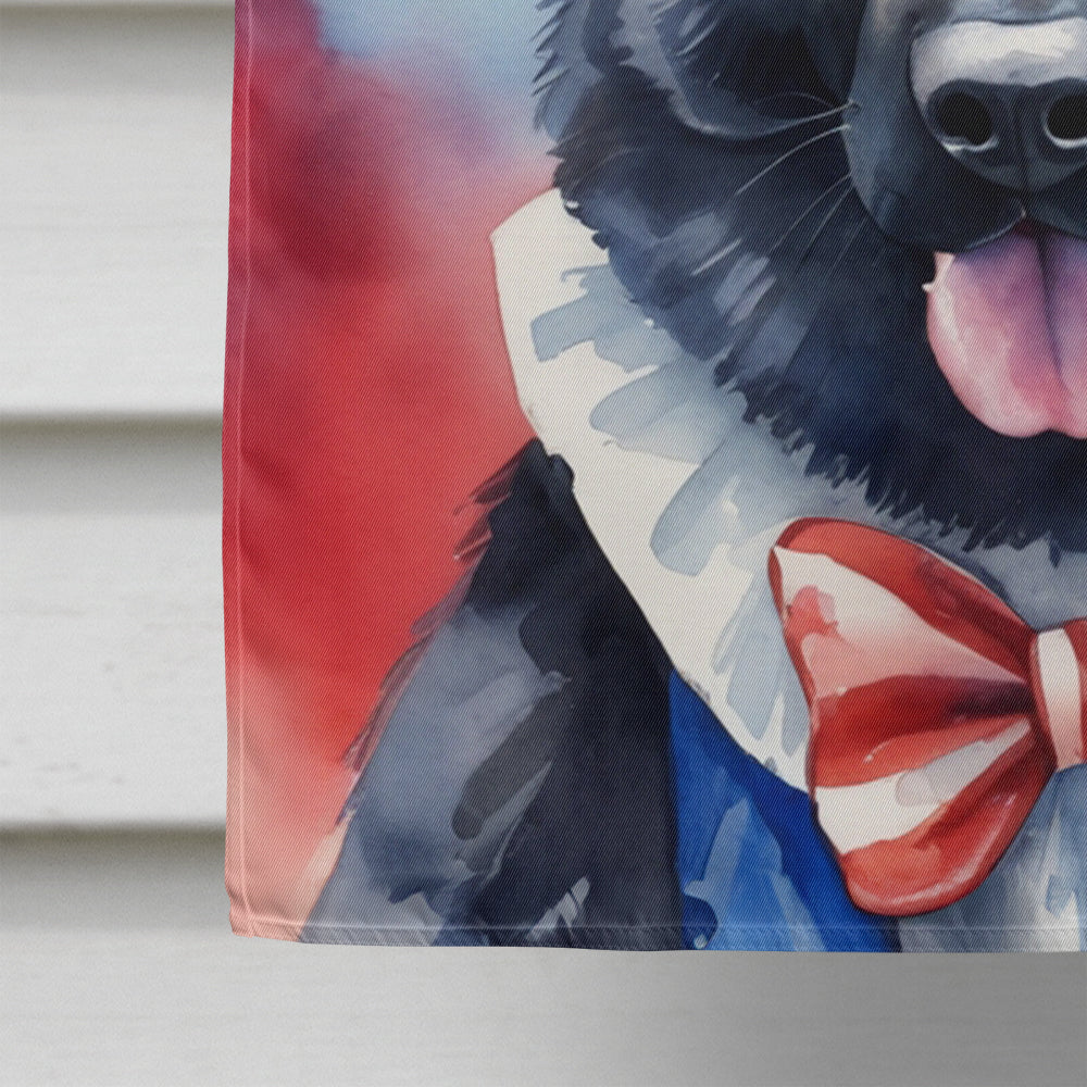 German Shepherd Patriotic American House Flag