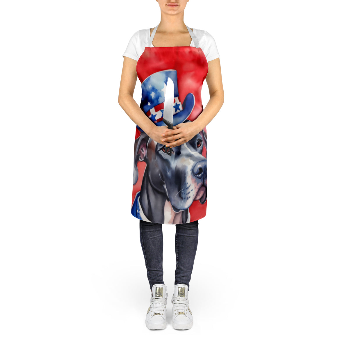 Great Dane Patriotic American Apron