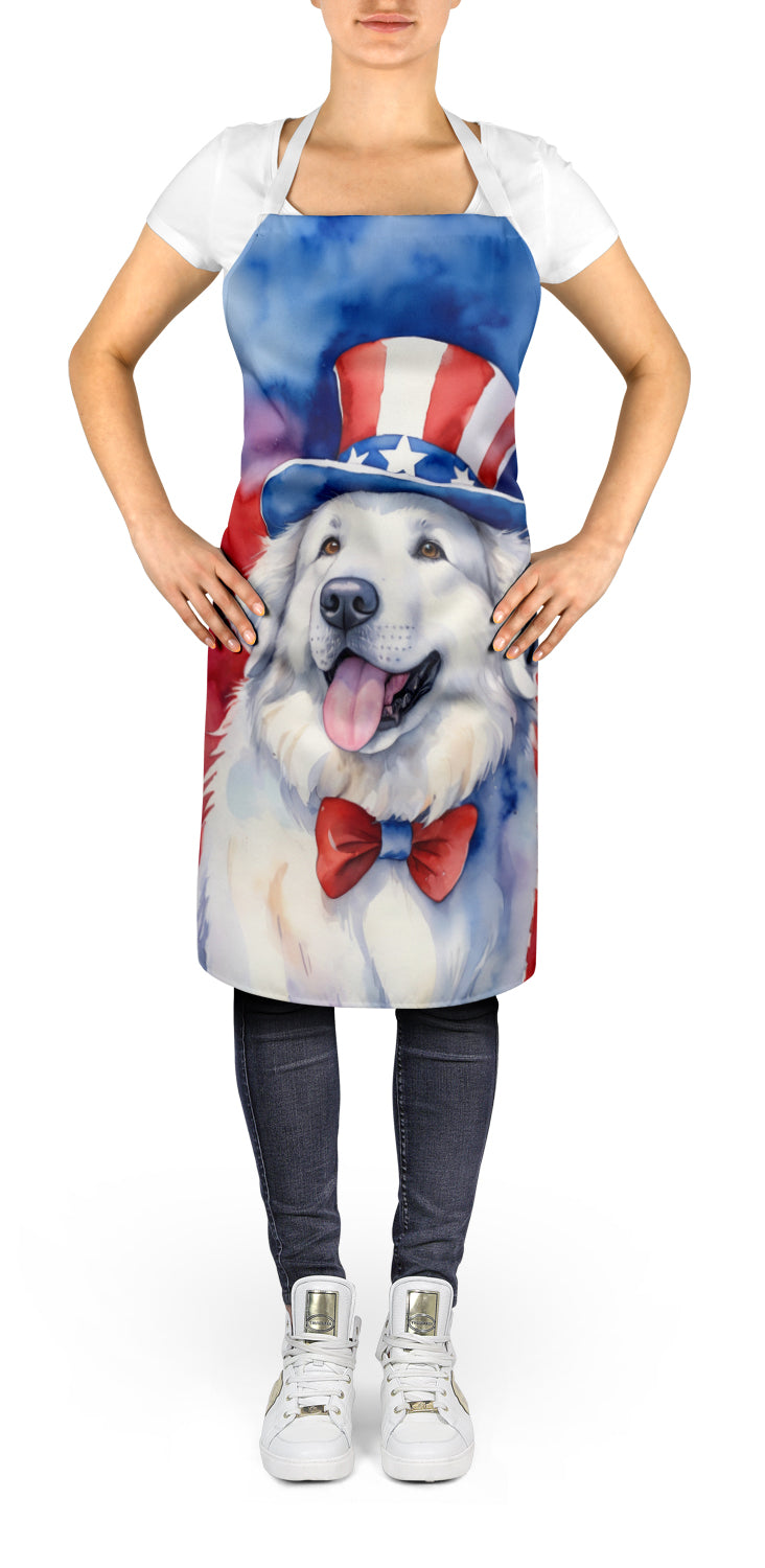 Great Pyrenees Patriotic American Apron