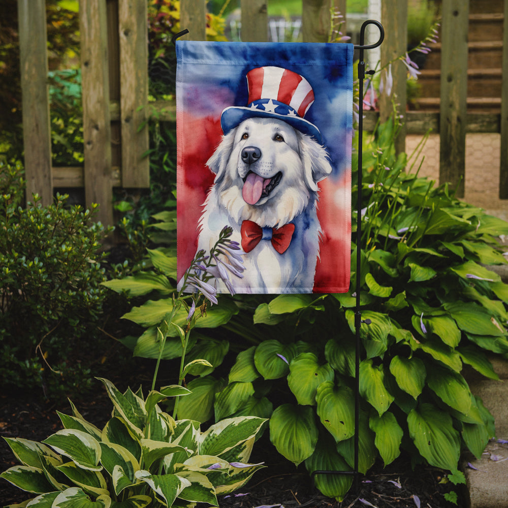 Great Pyrenees Patriotic American Garden Flag