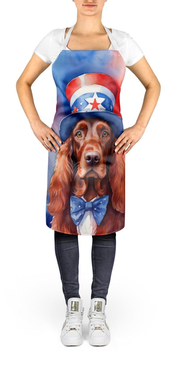 Irish Setter Patriotic American Apron