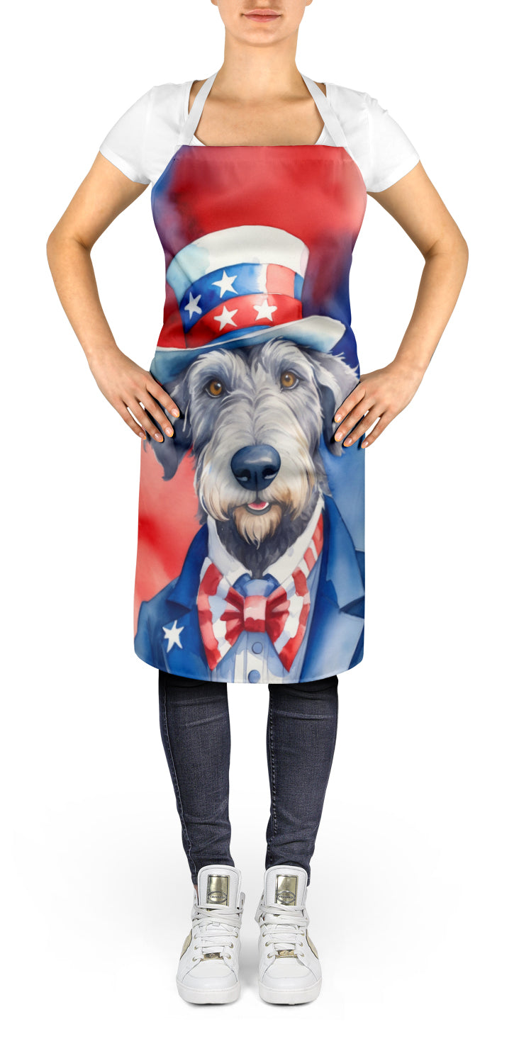 Irish Wolfhound Patriotic American Apron