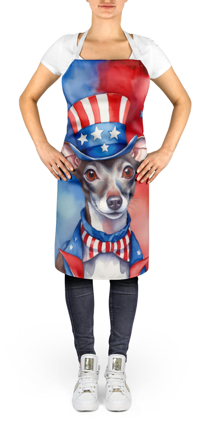 Italian Greyhound Patriotic American Apron