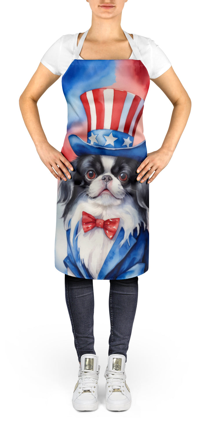 Japanese Chin Patriotic American Apron