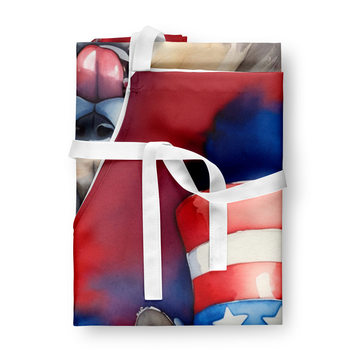 Keeshond Patriotic American Apron