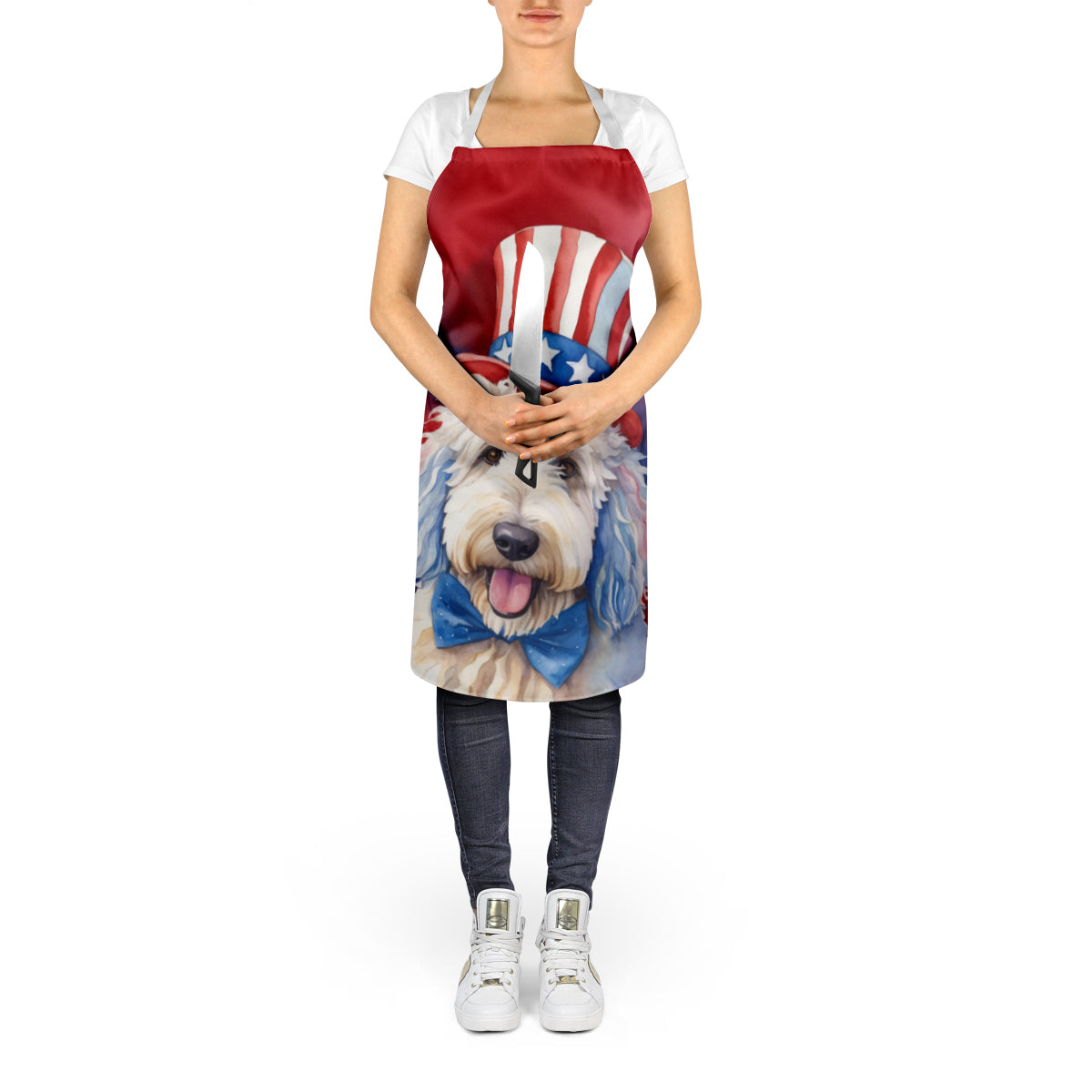 Komondor Patriotic American Apron