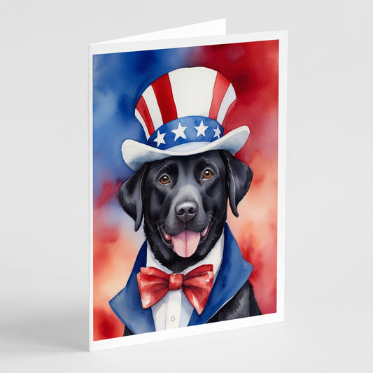 Buy this Labrador Retriever Patriotic American Greeting Cards Pack of 8