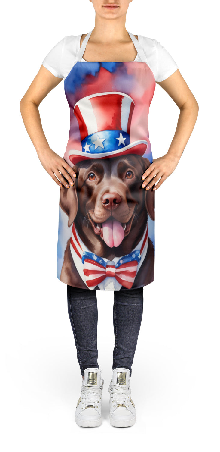 Labrador Retriever Patriotic American Apron