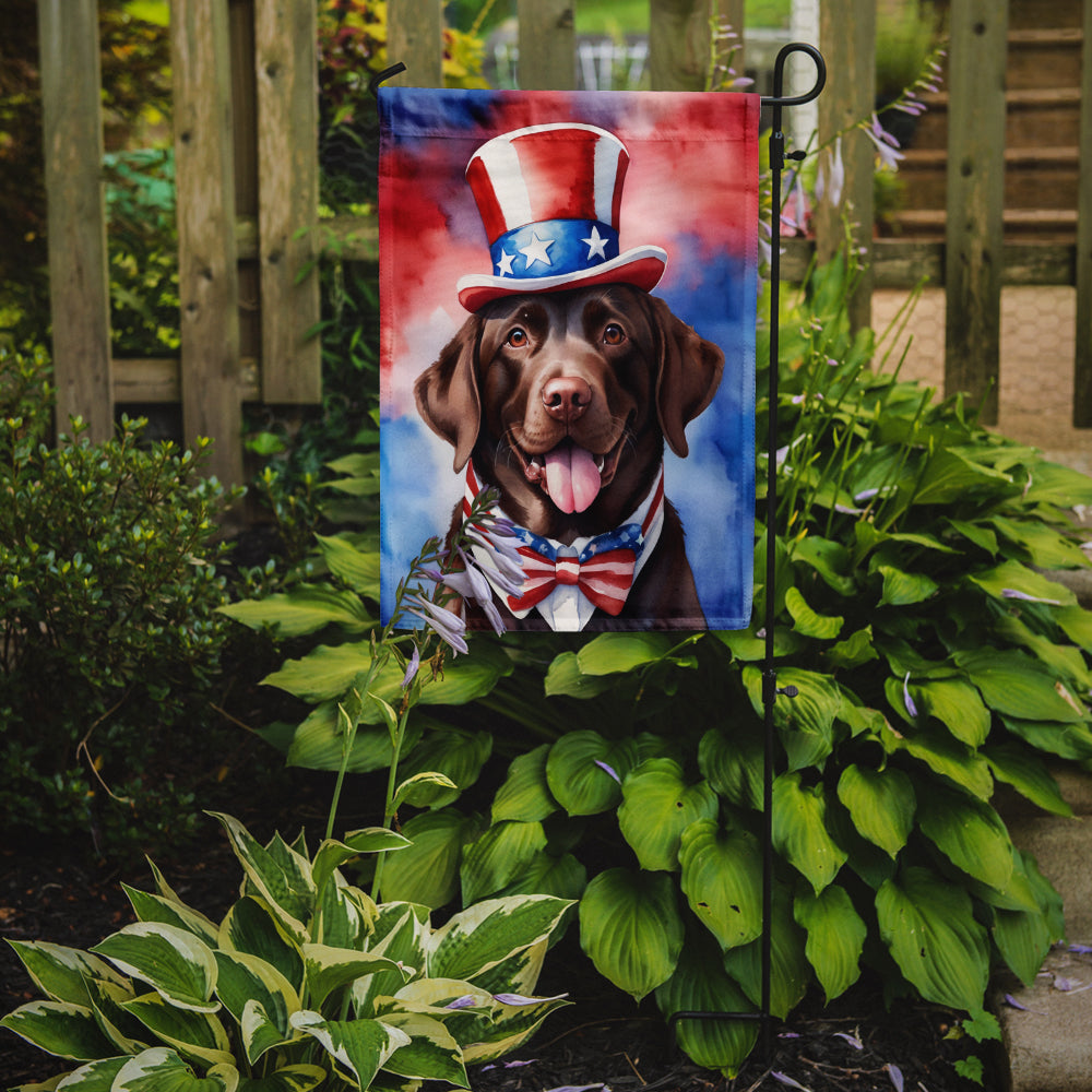 Labrador Retriever Patriotic American Garden Flag