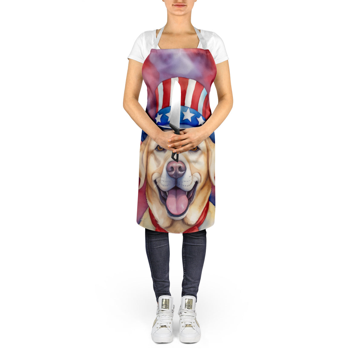 Labrador Retriever Patriotic American Apron