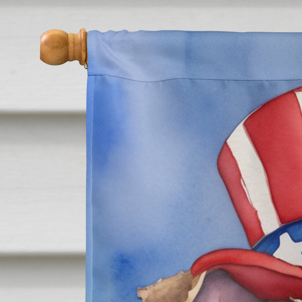 Lakeland Terrier Patriotic American House Flag