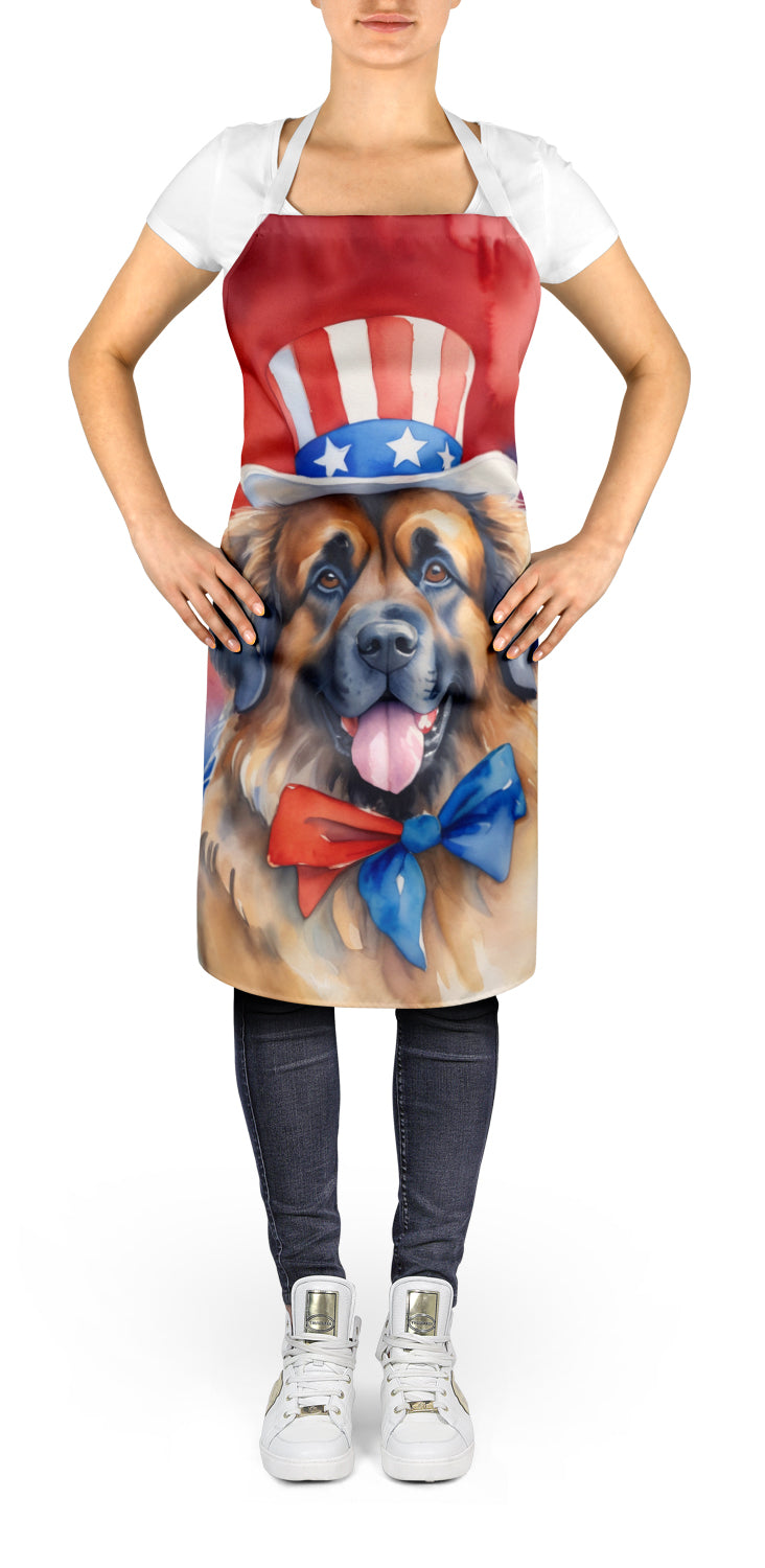 Leonberger Patriotic American Apron