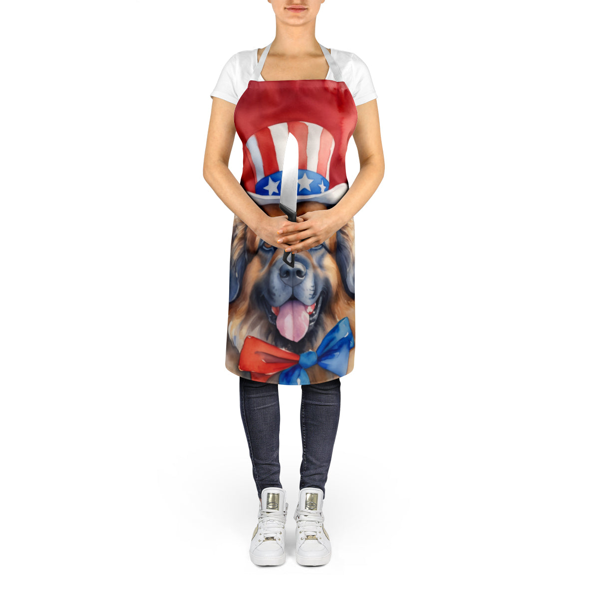 Leonberger Patriotic American Apron