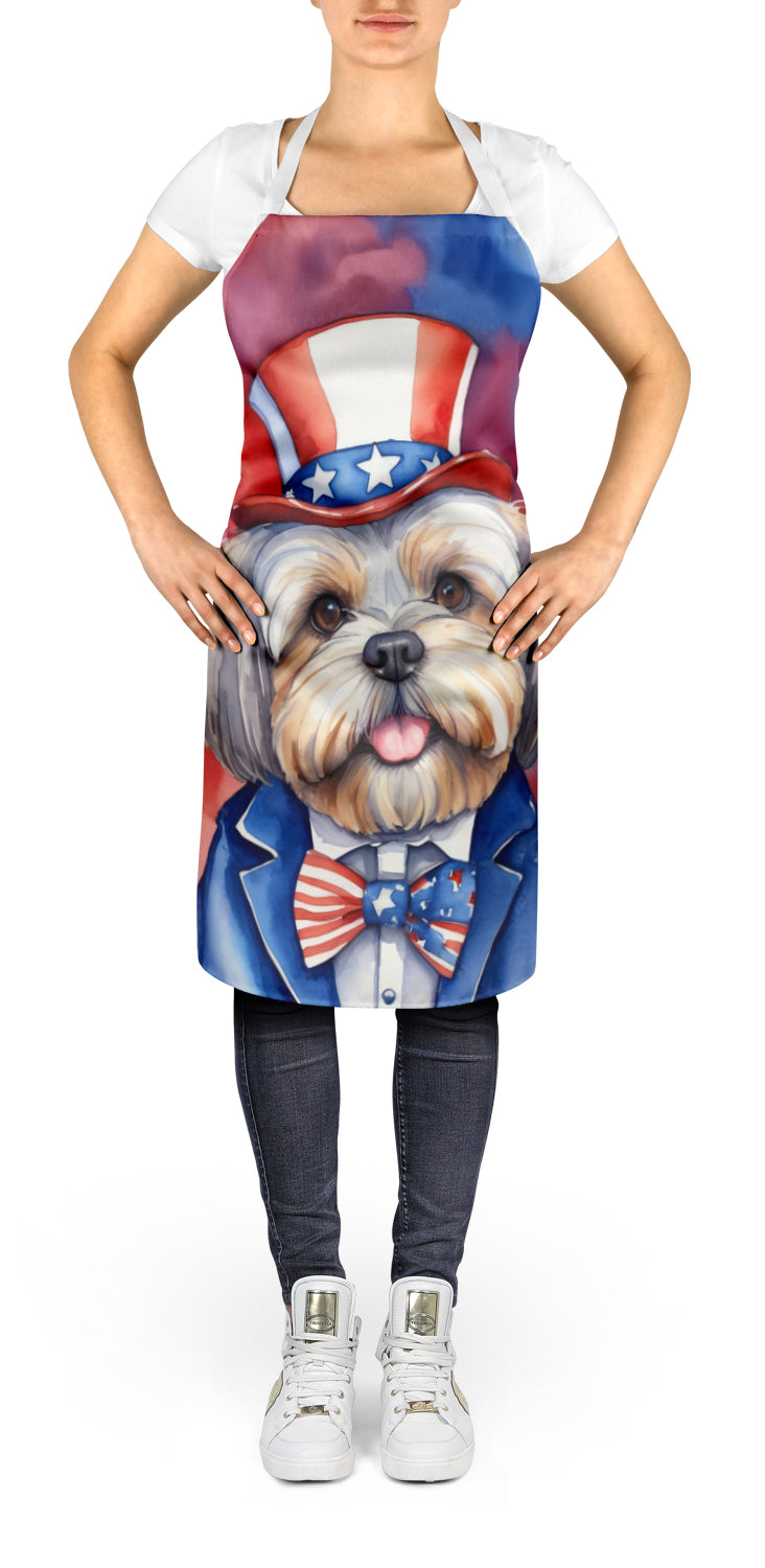 Lhasa Apso Patriotic American Apron