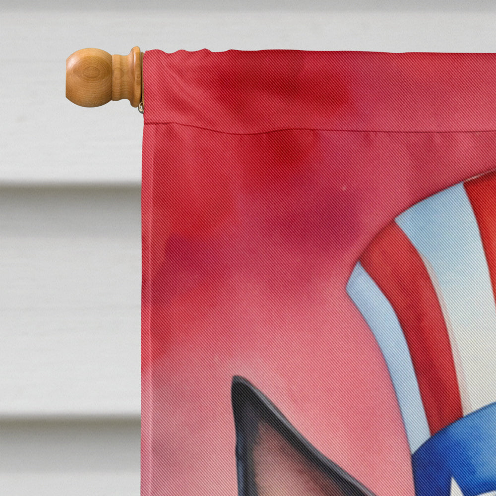 Manchester Terrier Patriotic American House Flag