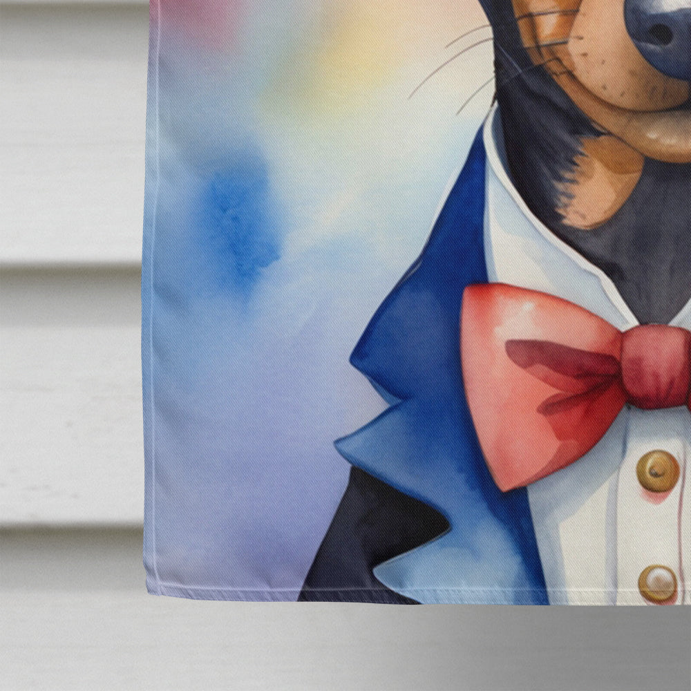 Manchester Terrier Patriotic American House Flag