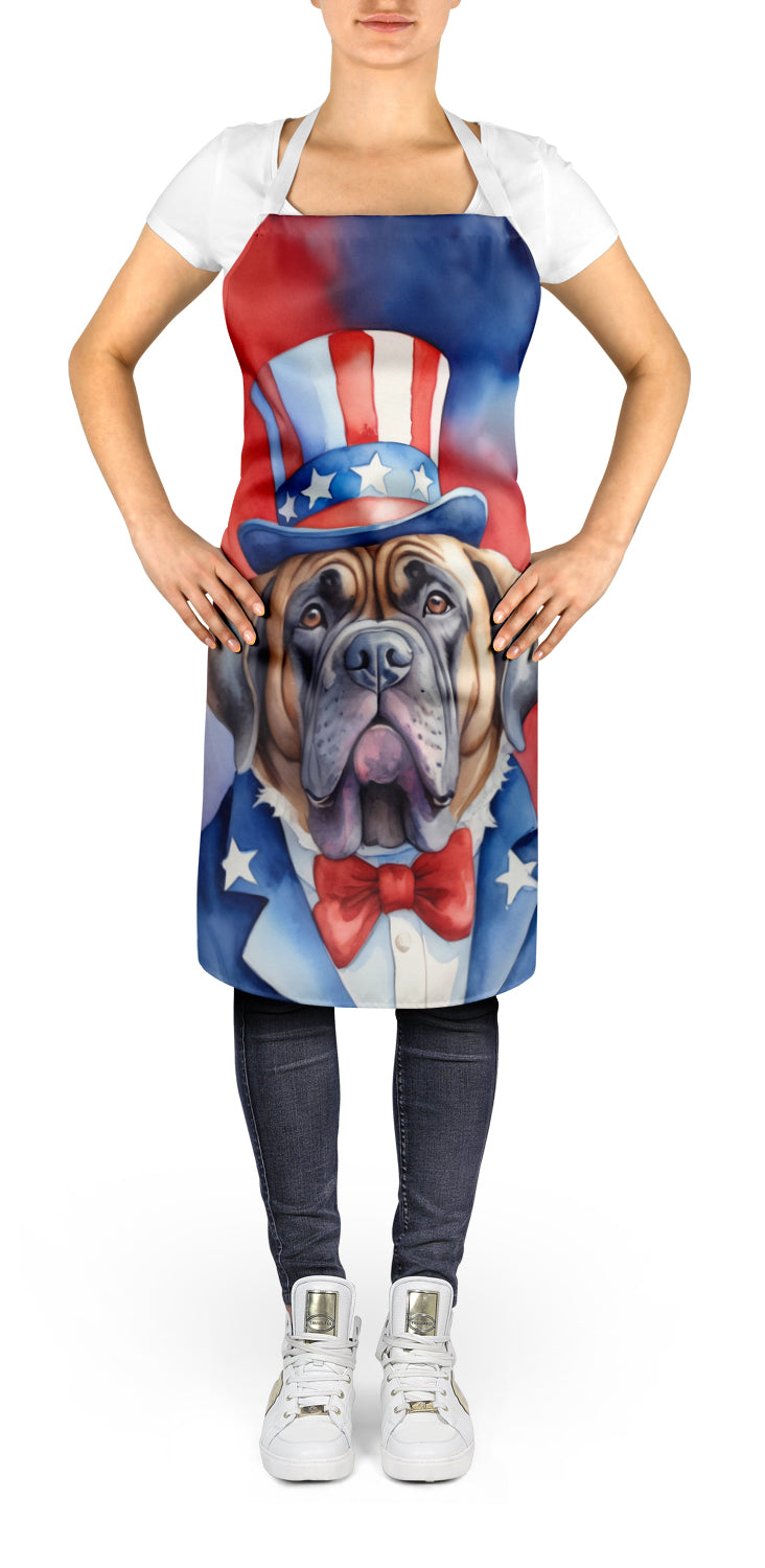 Mastiff Patriotic American Apron