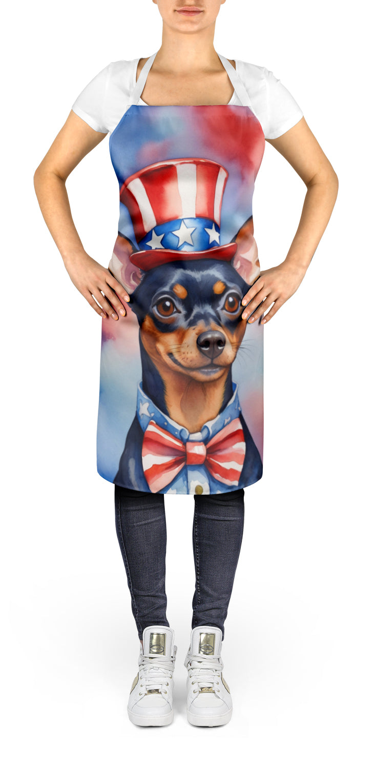 Miniature Pinscher Patriotic American Apron