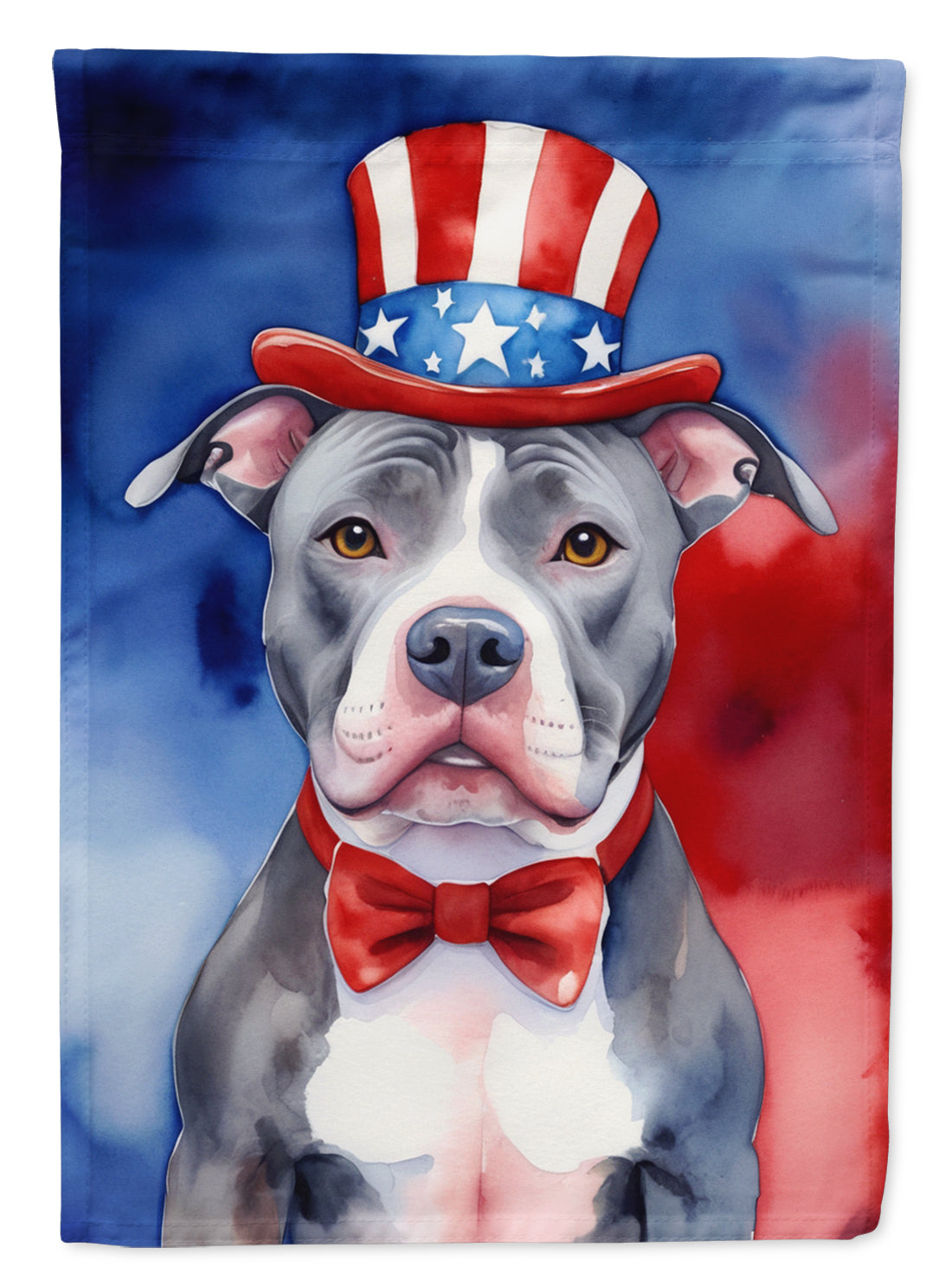 Buy this Pit Bull Terrier Patriotic American House Flag