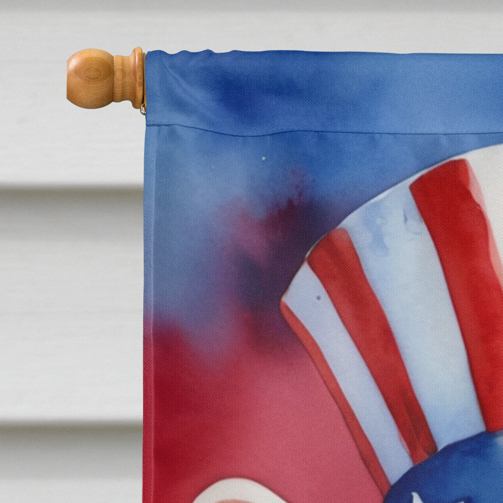 Pointer Patriotic American House Flag