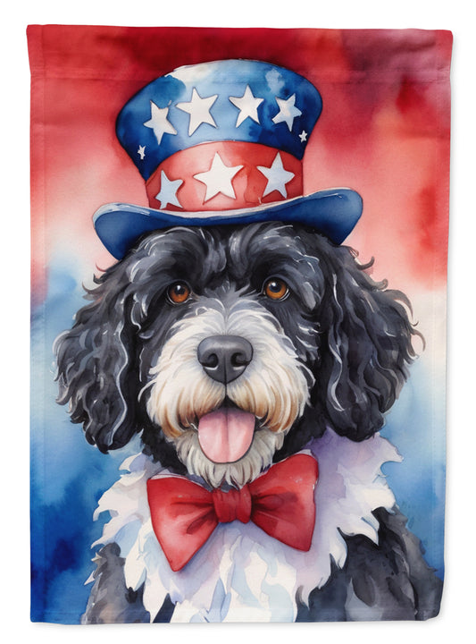 Buy this Portuguese Water Dog Patriotic American Garden Flag