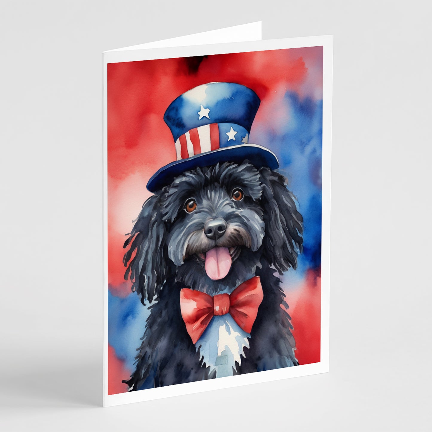 Buy this Puli Patriotic American Greeting Cards Pack of 8