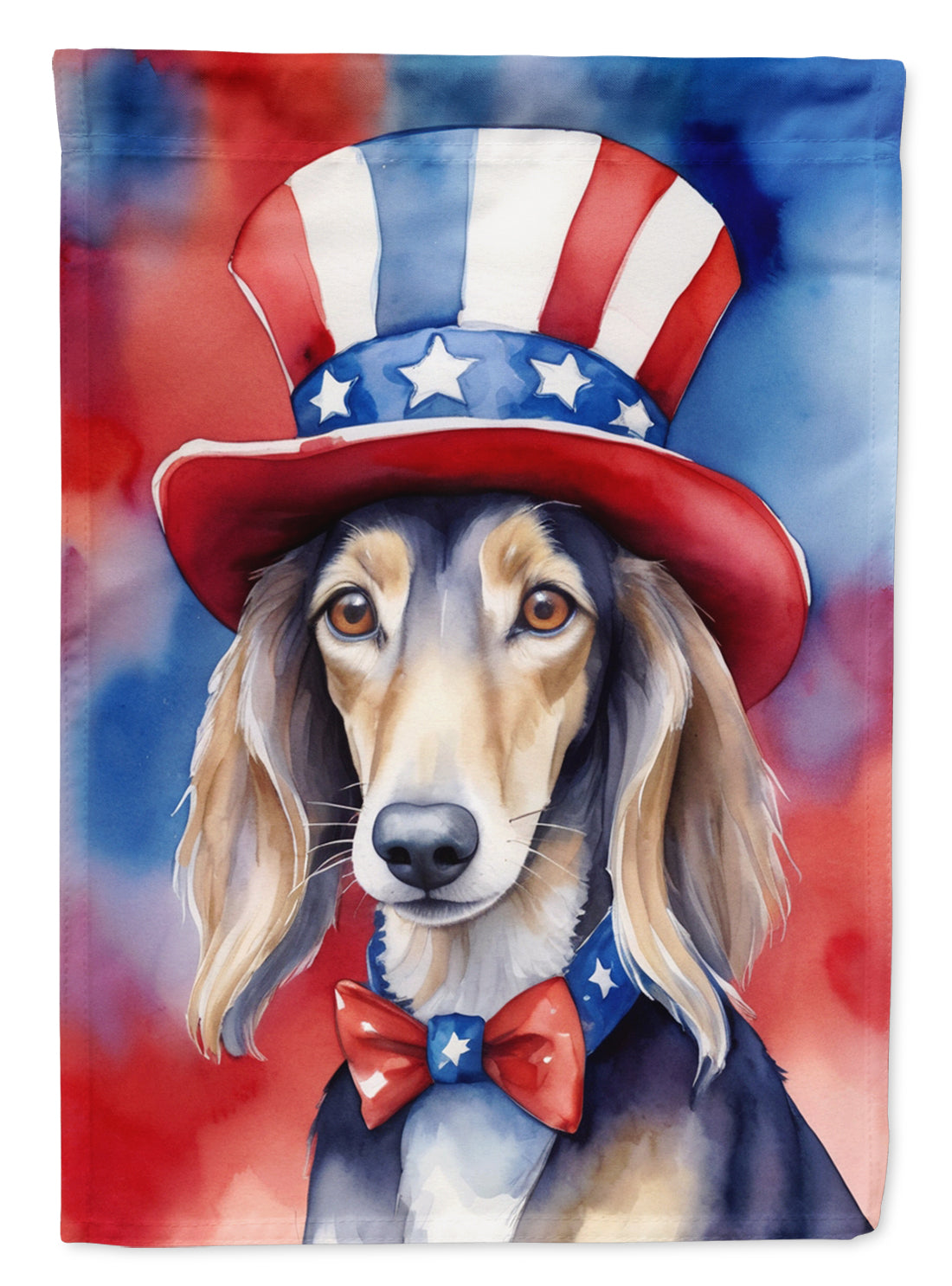 Buy this Saluki Patriotic American House Flag