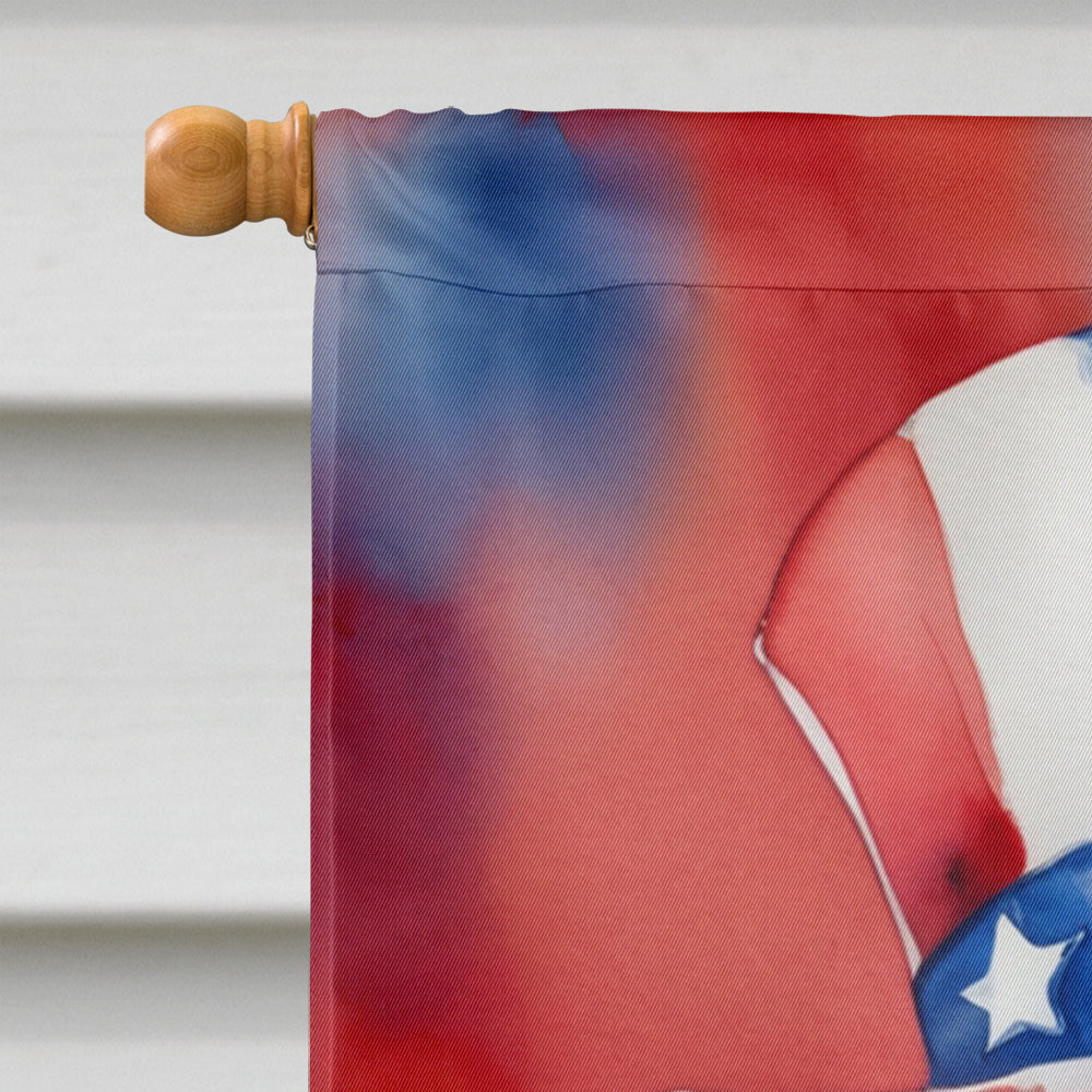 Saluki Patriotic American House Flag