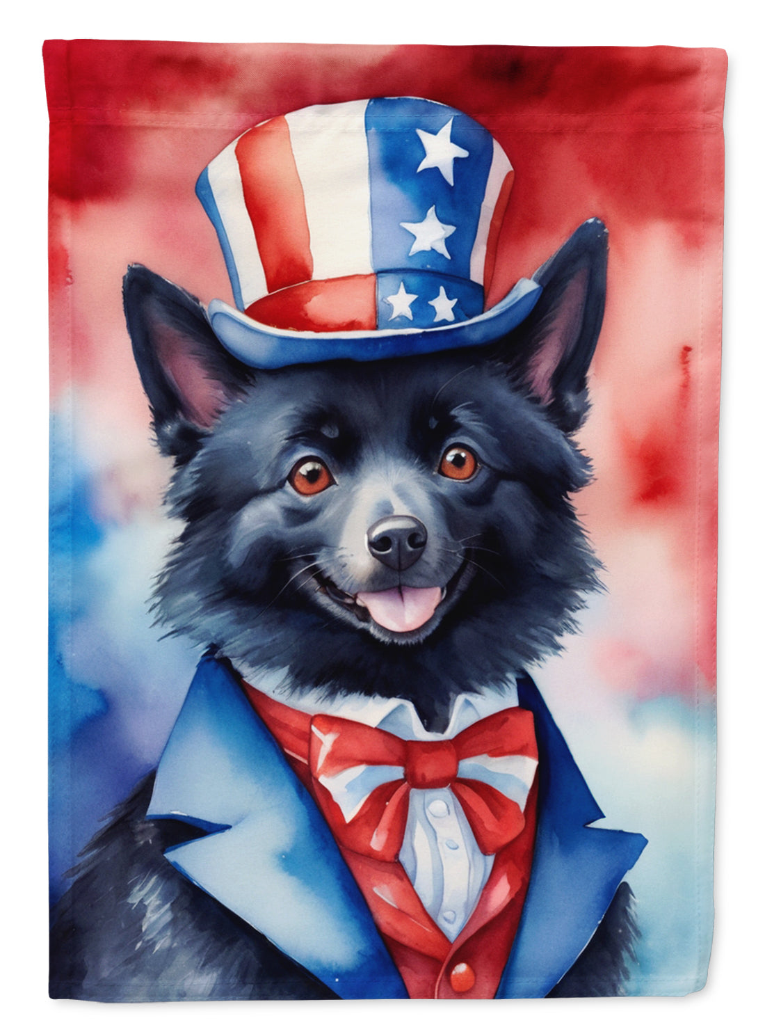 Buy this Schipperke Patriotic American House Flag