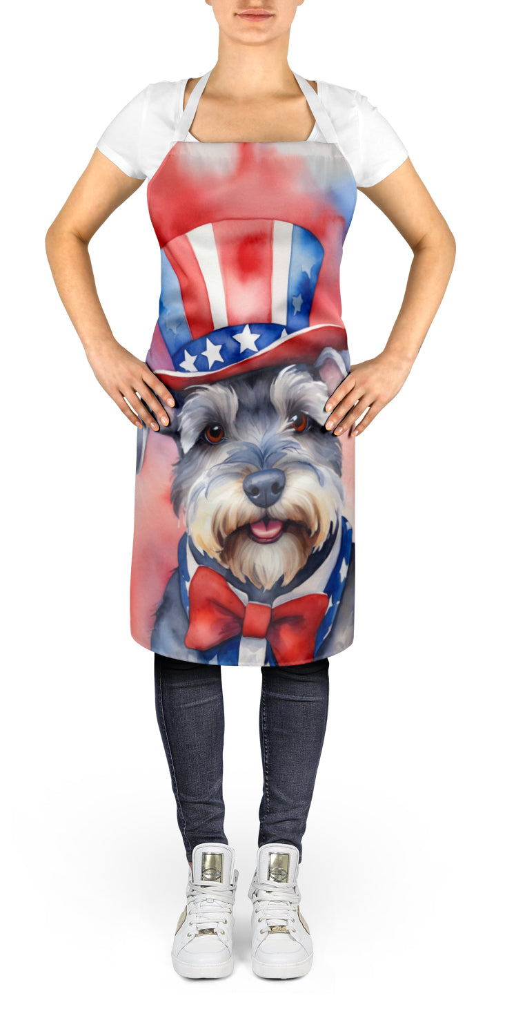 Schnauzer Patriotic American Apron