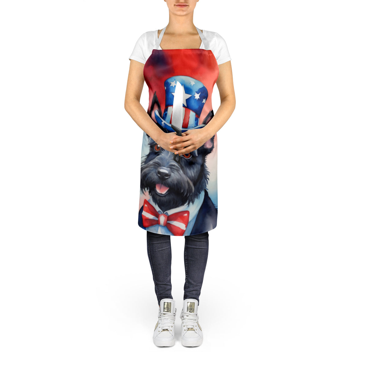 Scottish Terrier Patriotic American Apron