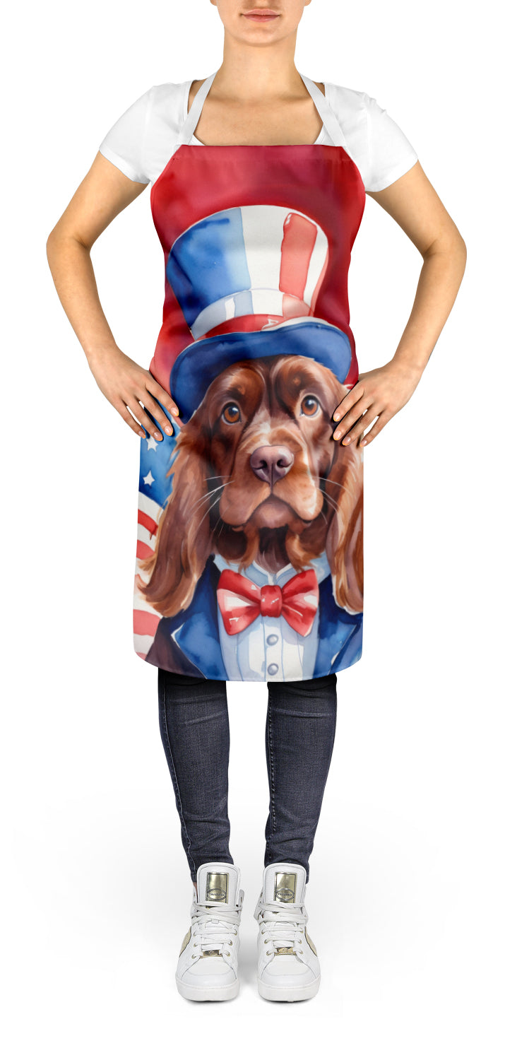 Sussex Spaniel Patriotic American Apron