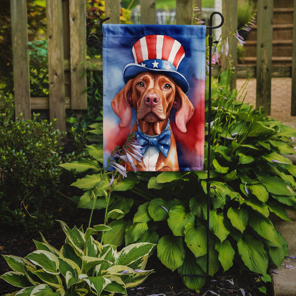 Vizsla Patriotic American Garden Flag