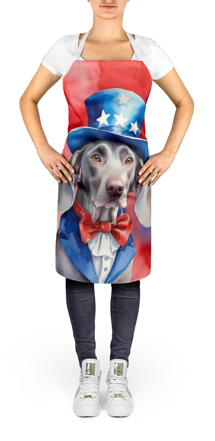 Weimaraner Patriotic American Apron