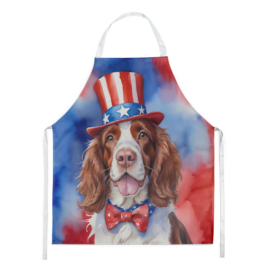 Buy this Welsh Springer Spaniel Patriotic American Apron